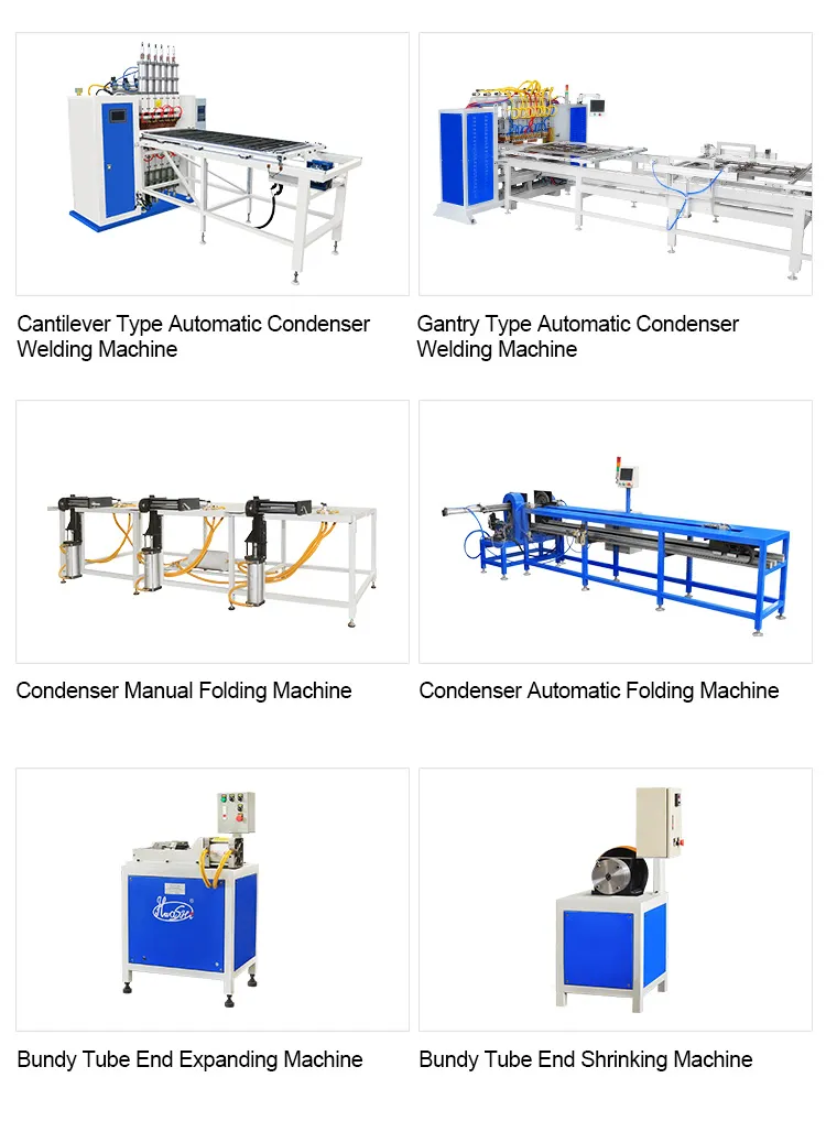 Máquina de produção de condensador de tubo de arame de geladeira, máquina de soldagem e flexão 7