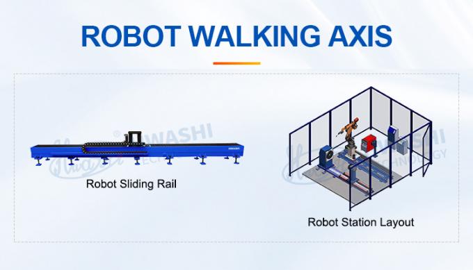 Hwashi Nova Condição Bateria Armazenamento de Energia Automático Soldadura E Moagem Estação Robot Case 6