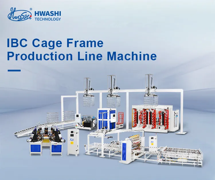 Linha de produção automática da moldura da gaiola da grade IBC, linha de teste de vazamento automático de tanque automático IBC 1