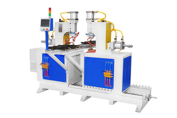 Máquina de soldadura em T-Butt de quadros duplos para soldar perfil de fio em T de cesta de fio ou prateleira de fio