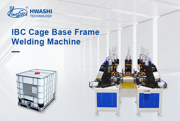 HWASHI IBC Cage Frame Production Line IBC Cage Base Frame Soldadora de Máquina