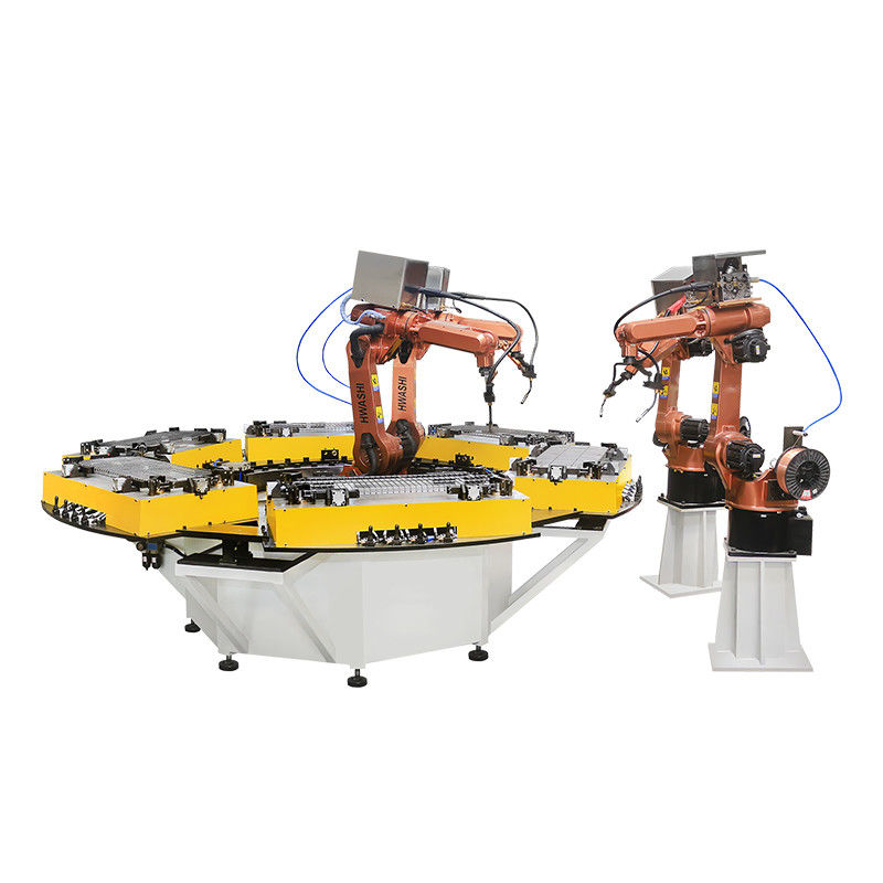 Robô de solda industrial MIG de seis eixos para armazenamento