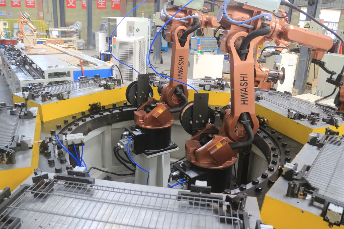 Robô de solda industrial MIG de seis eixos para armazenamento