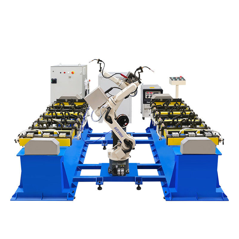 1.4m Seis eixos robótica máquina de soldagem Mig robô de soldagem industrial para bracket de viga de soldagem