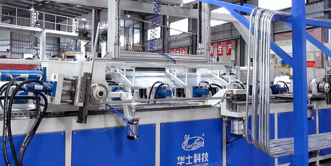 Máquina de encolhimento de tubos de formação de tubos de curvatura totalmente automática para tubos de paletes de estrutura IBC