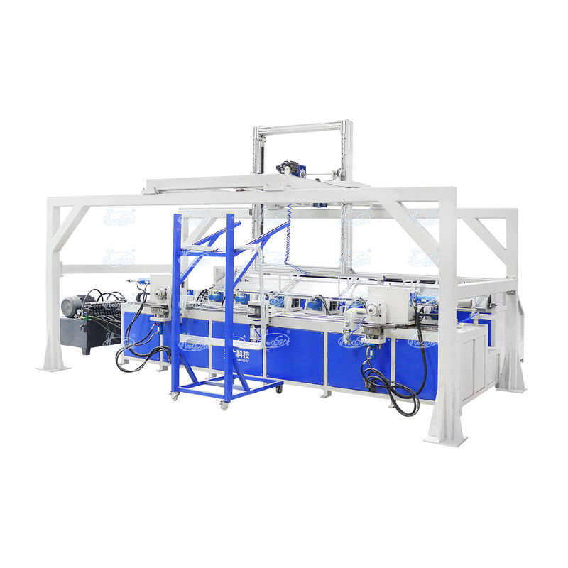Máquina de encolhimento de tubos de formação de tubos de curvatura totalmente automática para tubos de paletes de estrutura IBC