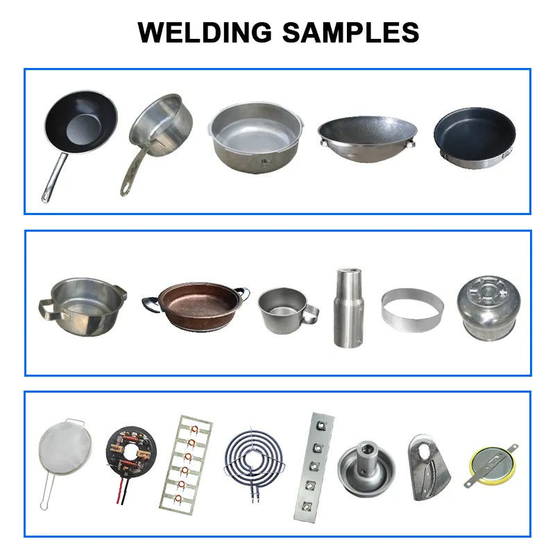 Hwashi melhor qualidade cozinha aço inoxidável utensílios de cozinha mangueira de pote de prato / orelhas manual máquina de fabricação de soldagem de ponto de CD