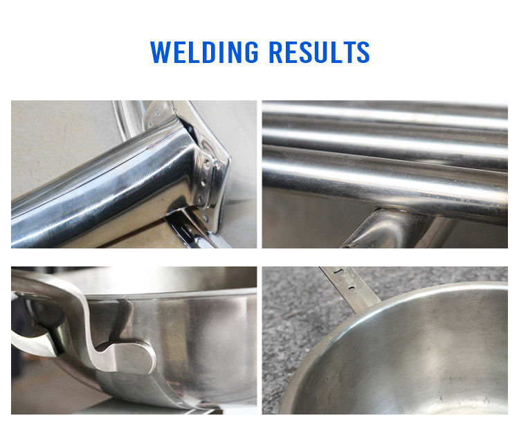 HWASHI máquina de soldagem de ponto folhas de metal tubos e molduras com Huashi aço inoxidável cozinha pote