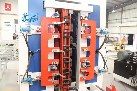 Hwashi IBC Cage Frame Máquina de Soldadura Automática Linha de Produção de Descarga de Malha Máquina de Soldadura Mecânica de Base de Braço