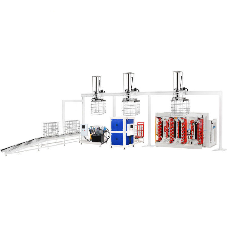 Nova máquina de fabricação de gaiolas IBC totalmente automática 1oool Capacidade Frequência Grelha de aço Linea de produção de soldagem Pressão de bomba confiável