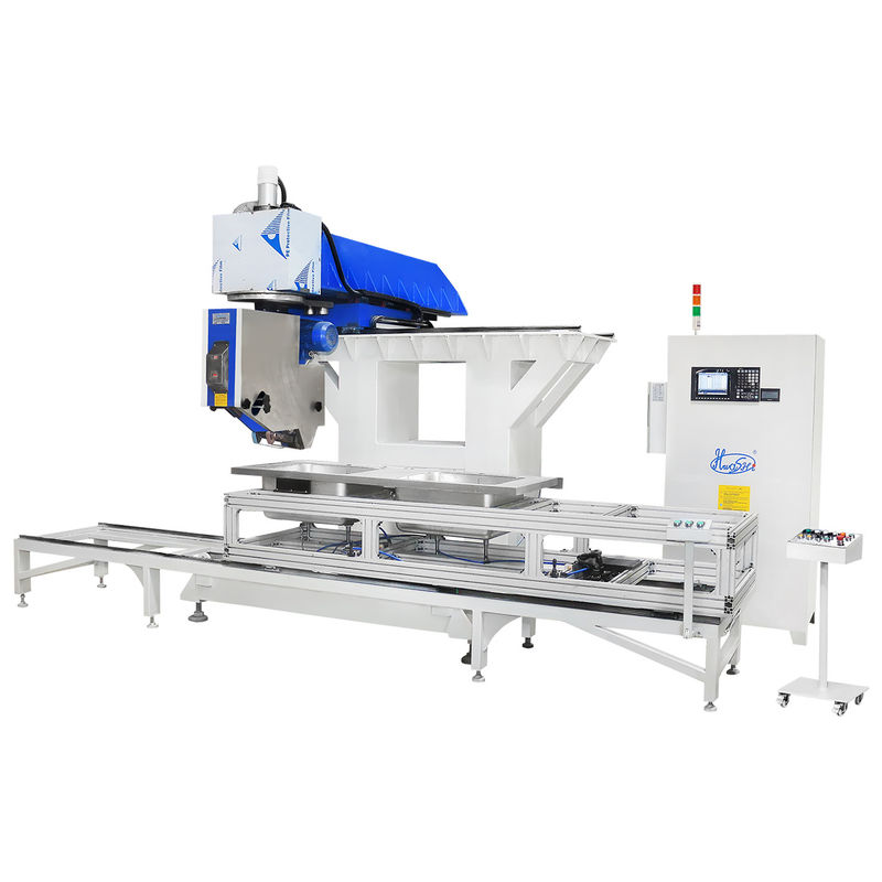 Hwashi Inox SS304 máquina de soldagem de costura de dupla pia de cozinha e máquina de polimento de pia CNC de aço inoxidável