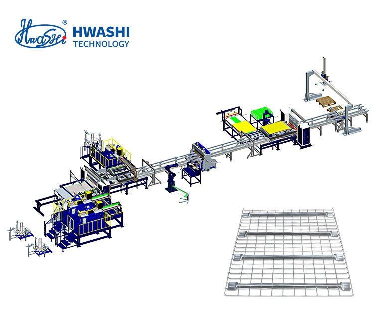 Máquina de Produção Automática de Gaiolas IBC com Peso de 2000kg Operação Contínua 24/7 e 80 Gaiolas Por Hora
