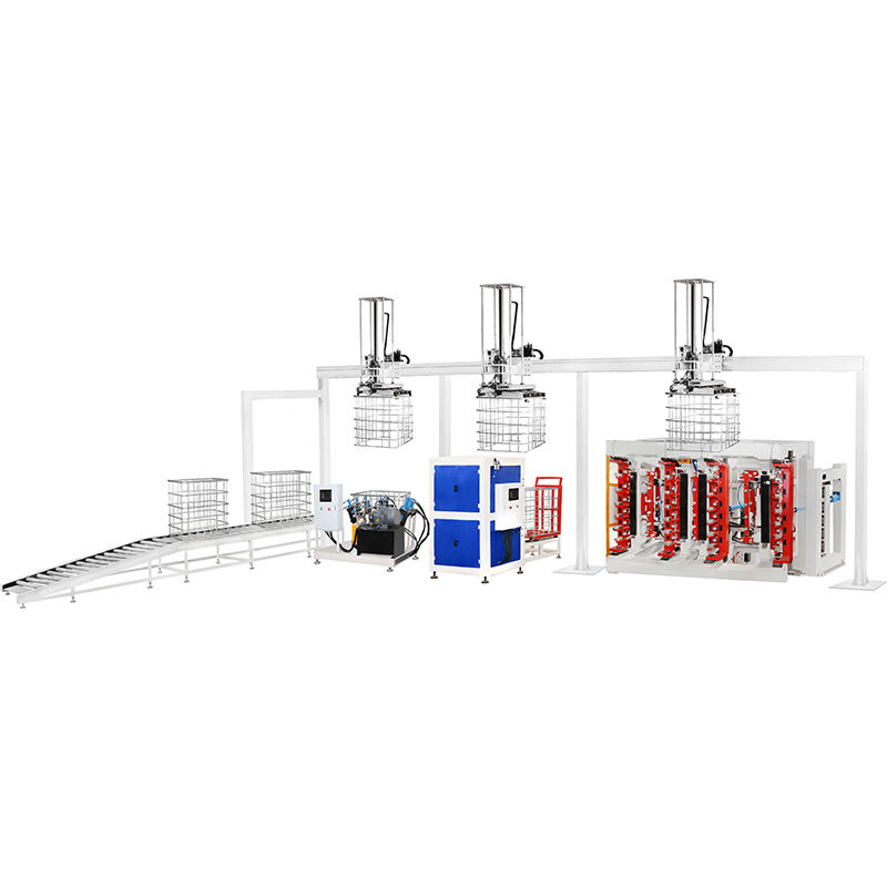 Máquina de Produção de Gaiolas IBC Totalmente Automatizada com 80 Gaiolas por Hora, Engenharia de Precisão e Certificação CE/CCC