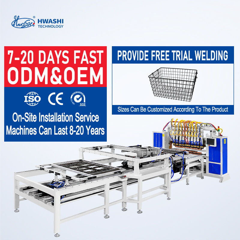 Máquina de Solda Automática para Tela de Arame com 1 Ano de Garantia, Alimentador de Dupla Camada e Sistema Automático de Abastecimento de Arame