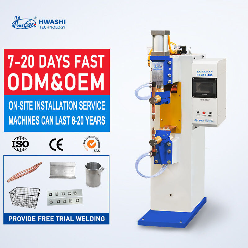 HWASHI 75KVA Potência Tipo Vertical Máquina de Solda por Ponto Inversor de Média Frequência CE/CCC/ISO certificada