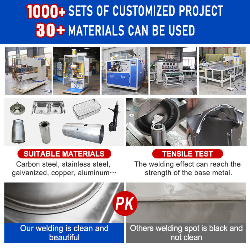 Máquina de soldadura de sumidouro Hwashi 160kVA com soldadura de resistência de alta frequência e certificação CE para produção de utensílios de cozinha