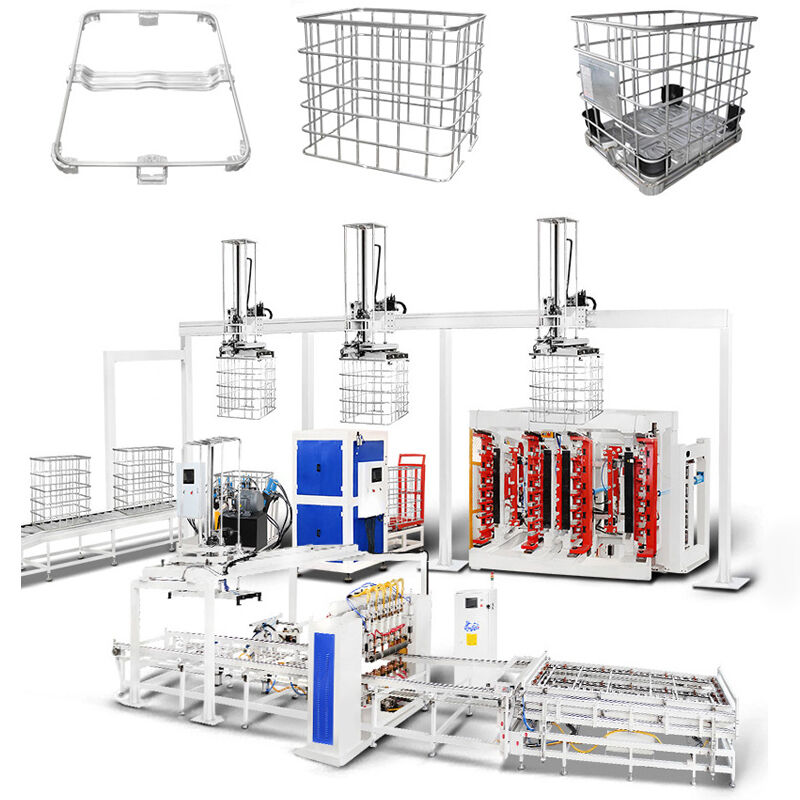 Eficiência de dobragem 20-25sec IBC Tote Cage máquina de soldagem Voltagem 380V Otimizado de acordo com os requisitos dos seus produtos