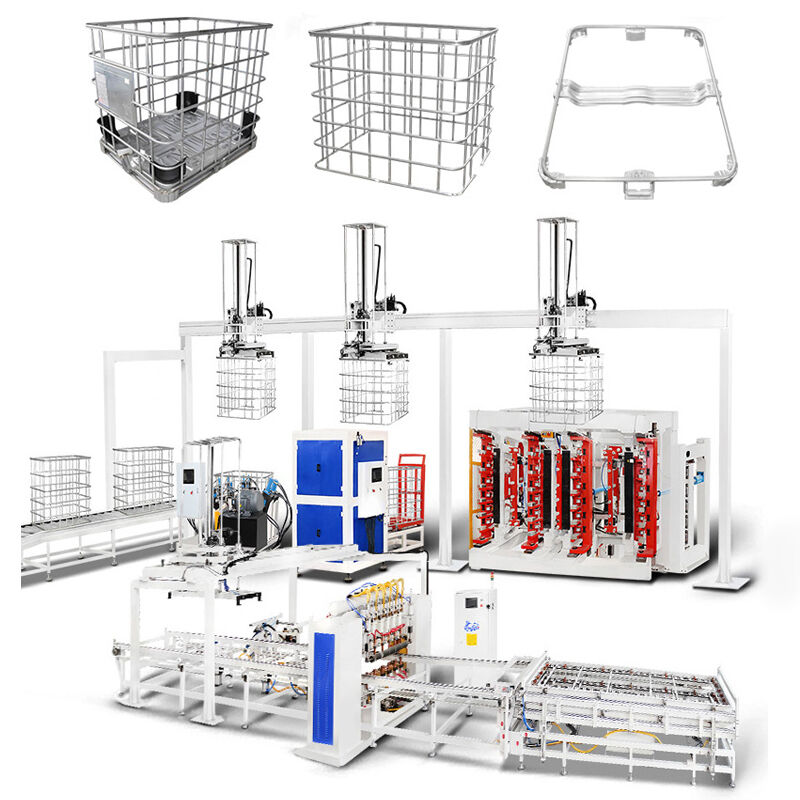 Eficiência de dobragem 20-25sec IBC Tote Cage máquina de soldagem Voltagem 380V Otimizado de acordo com os requisitos dos seus produtos