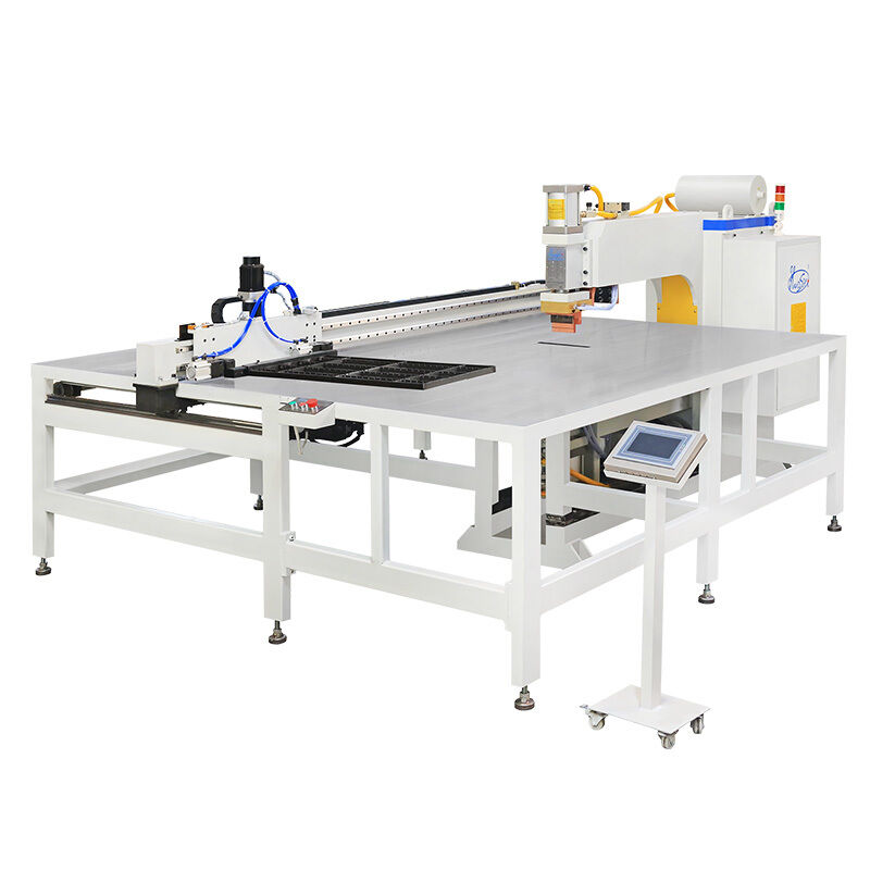 Máquina de soldadura automática de malha de arame com alimentador de camada dupla e eixo XY movendo-se automaticamente para 1000mm X 1000mm alcance de soldadura