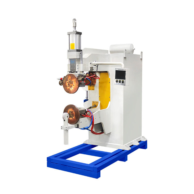 Máquina de soldagem por costura com eixo CNC X Y com sistema de controle PLC para flange de aço inoxidável