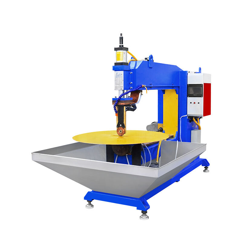 Máquina de soldagem por costura com eixo CNC X Y com sistema de controle PLC para flange de aço inoxidável