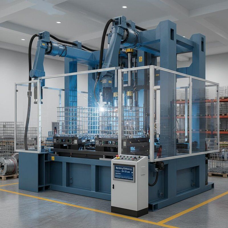 Eficiência de dobragem 20-25sec IBC Tote Cage máquina de soldagem Voltagem 380V Otimizado de acordo com os requisitos dos seus produtos